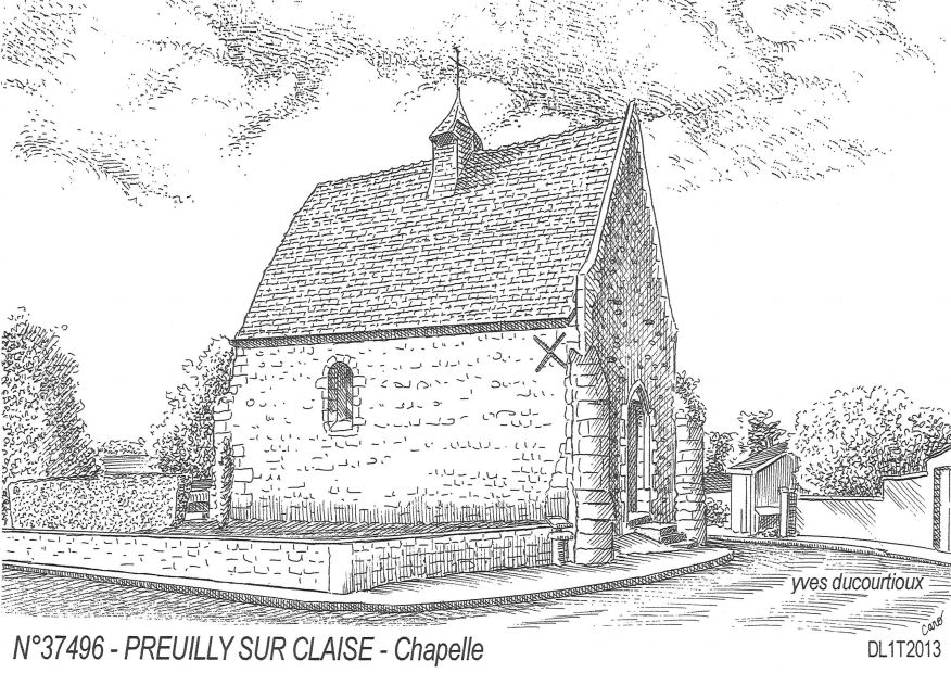 N 37496 - PREUILLY SUR CLAISE - chapelle